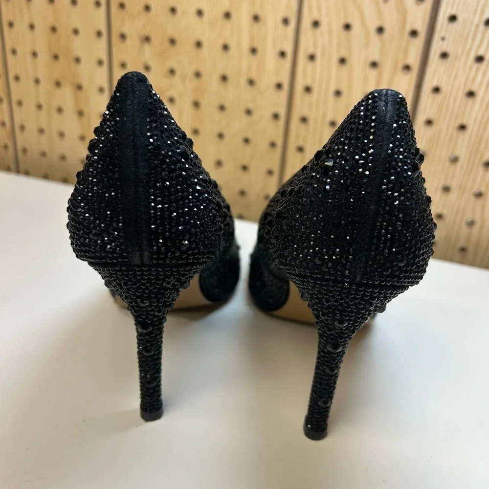 Charles By Charles David Black Embellish Stiletto Pumps